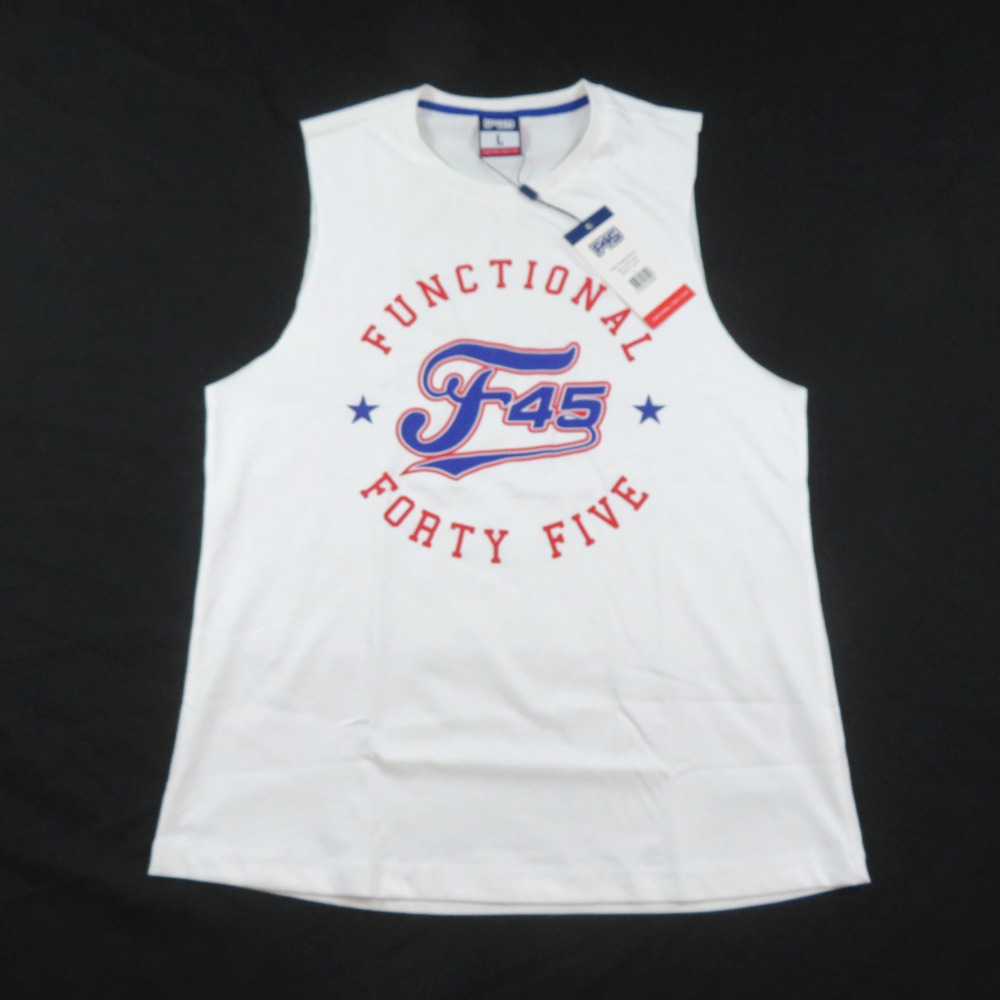 NWT F45 Functional 45 Red White Blue Workout Shirt Large